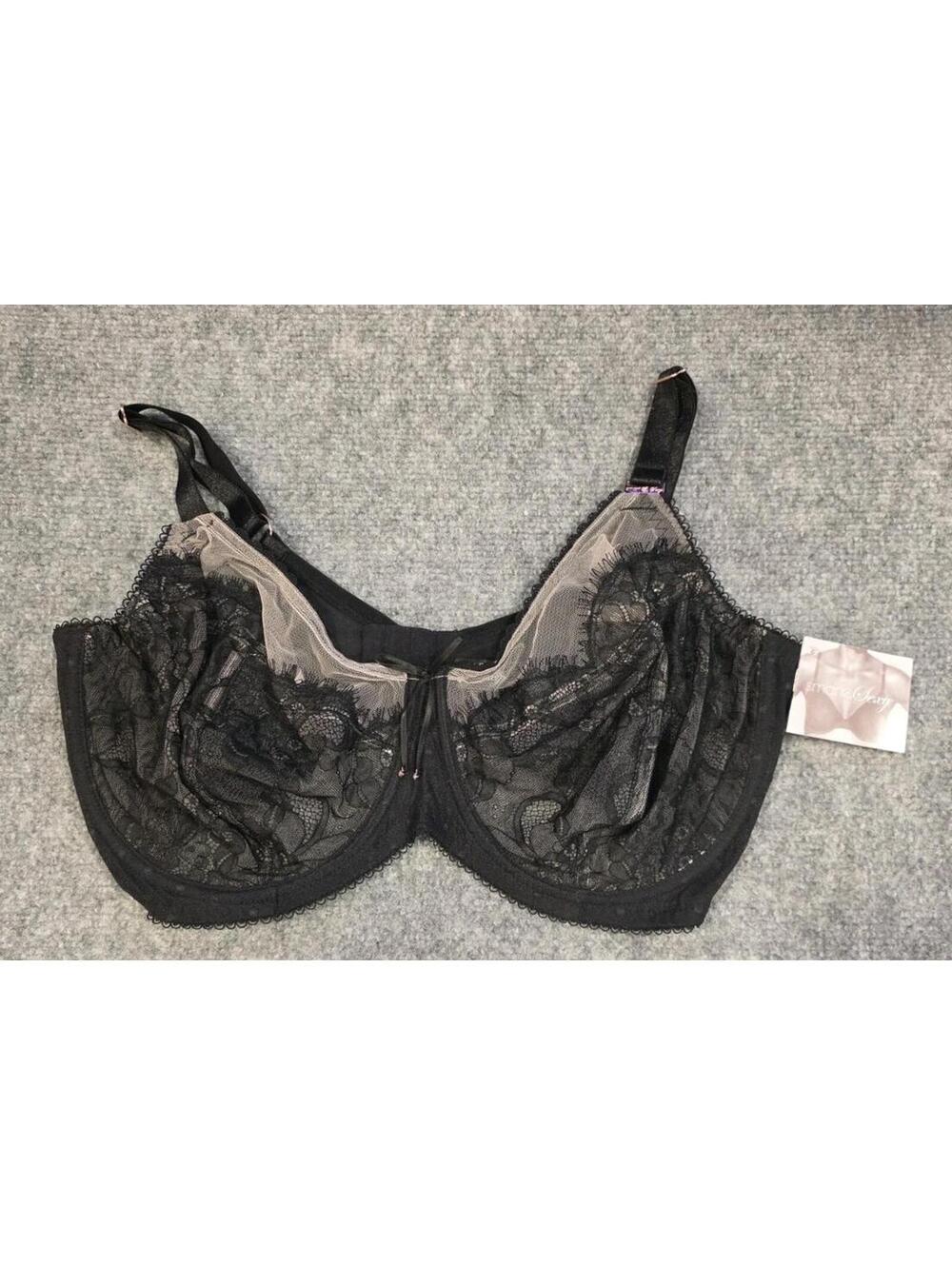 Smart & Sexy Women's Smart and Sexy Sexy Pin Up Unlined Underwire Bra Black 38G